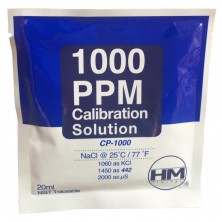 Калибровочный раствор для солемера TDS-метра HM Digital 1000 ppm (2000 µS) 20мл