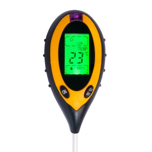 AMT-300 электронный измеритель pH, влажности, температуры и освещенности почвы