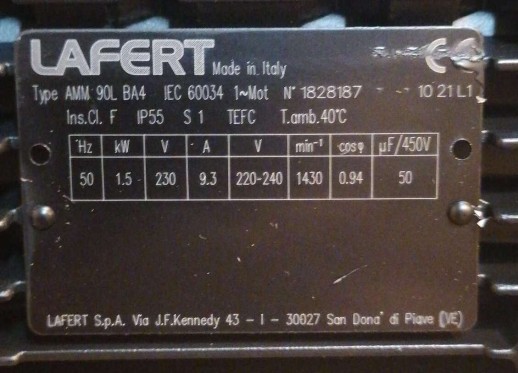 Мотор Lafert асинхронный