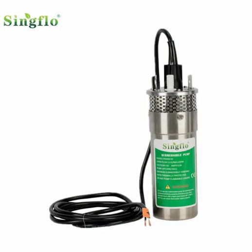 Погружной скважинный водяной насос Singflo для бассейна на солнечной энергии 720 литров в час