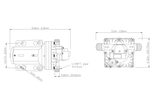 Насос Singflo для воды 4,1 бар, 20,9 литров/мин