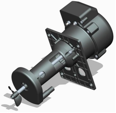 Насос-мешалка полупогружной винтовой Flojet SPC43