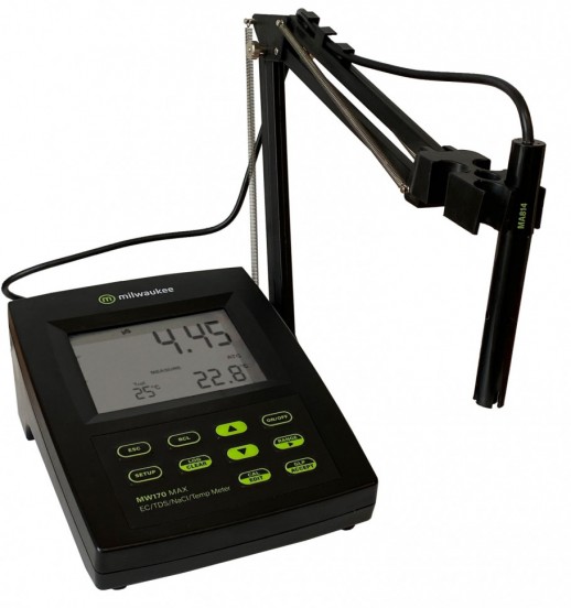 EC/TDS/NaCl/Темп лабораторный настольный тестер Milwaukee MW170 MAX + связь с ПК