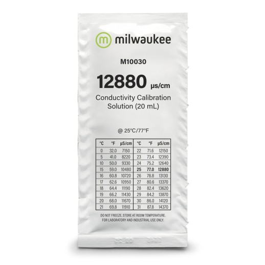 Калибровочный раствор 12880 µS/cm (мкСм) для кондуктометров (EC метр) MILWAUKEE 20мл