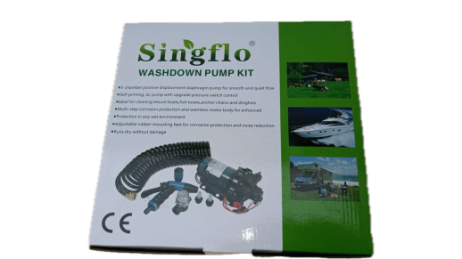 Насос для мойки катеров и автомобилей Singflo FL-35S 12 вольт 20 литров/мин 4,8 бар