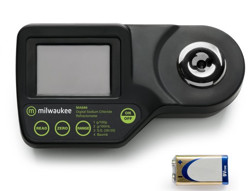 Цифровой рефрактометр Milwaukee MA886 для измерения хлорида натрия