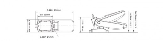 Универсальный автоматический поплавковый выключатель Singflo 12V/24V/32V