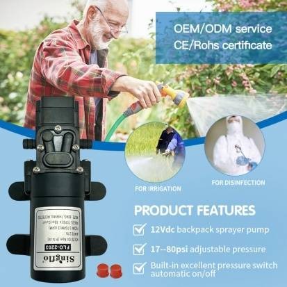 Водяной насос Singflo 12 вольт FL-2202A 4,8 бар (70 PSI), 4 литра/мин