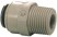 Адаптер коннектор прямой наружная резьба BSPT