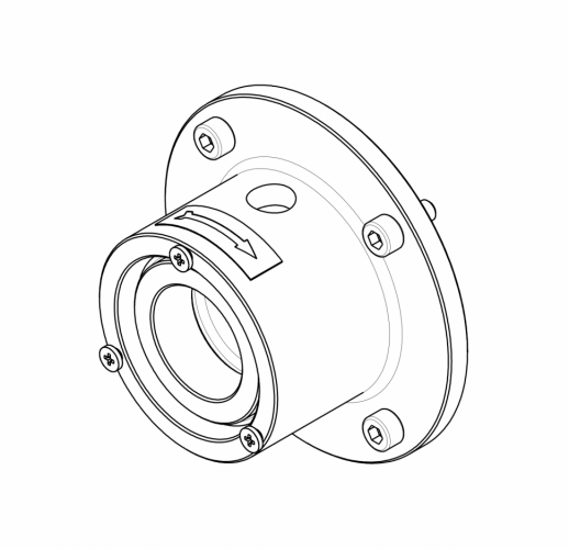 Комплект переходников Fluid-o-tech MGBF63S с ферритовым приводным магнитом