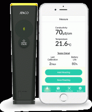TDS/EC/Sal/Temp метр Jenco EC115B влагозащитный с Bluetooth