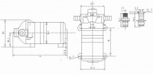 Мембранный насос для воды DP-160 10,88 бар, 5,5 литра/мин