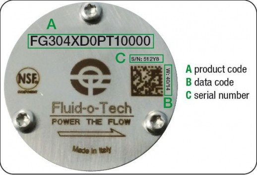 Шестеренный насосно-моторный агрегат 24 VDC с магнитным приводом Fluid-o-Tech серия FG200-300-400
