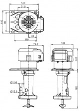 Насос-мешалка полупогружной винтовой Flojet SPC51