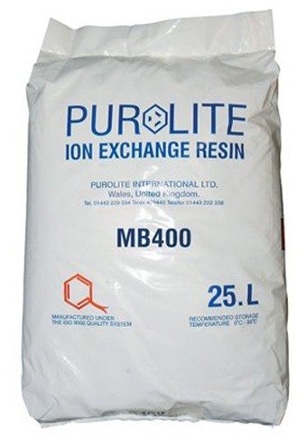 Деионизирующая смола Purolite® Virgin MB400 DI. Упаковка 25 литров