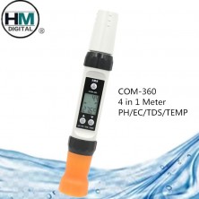 Мультимонитор pH/EC/TDS/°С метр HM Digital COM-360 с двумя электродами
