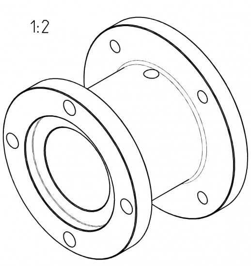 Метрический адаптер M90 B14 для насосов Fluid-o-Tech серии 4000